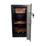 Fireproof Fingerprint & Key Security Safe Box – Waterproof Alloy Steel Locker