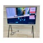 Samsung 55 Inch The Serif QLED 4K Smart TV – I-Shaped Iconic Design, Matte Anti-Reflection Display, 120Hz, Quantum HDR, Detachable Easel Stand