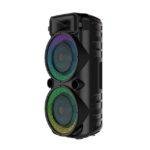 Sing-e ZQS8276 8 Inch Portable Bluetooth Speaker, Colorful Bass Speaker – 10,000W PMPO Dual Woofer Hi-Fi System with LED Lights, Microphone & Remote