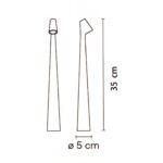 Rechargeable Portable Slim LED Touch Table Lamp – 3-Color Dimmable Desk Lamp  – White