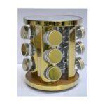 Multipurpose 12pcs Revolving Spice Rack Organizer