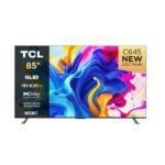 TCL 85-Inch 4K UHD QLED Smart Google TV – 85C645 | Dolby Vision & Atmos | 120Hz Game Accelerator | HDR10+ | HDMI 2.1 | Google TV