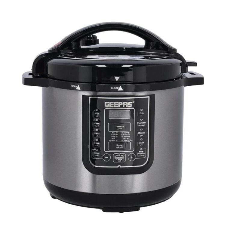Geepas GMC35029 8L Digital Multi-Cooker & Pressure Cooker – 14 One-Touch Cooking Programs 1200w With Steam Option