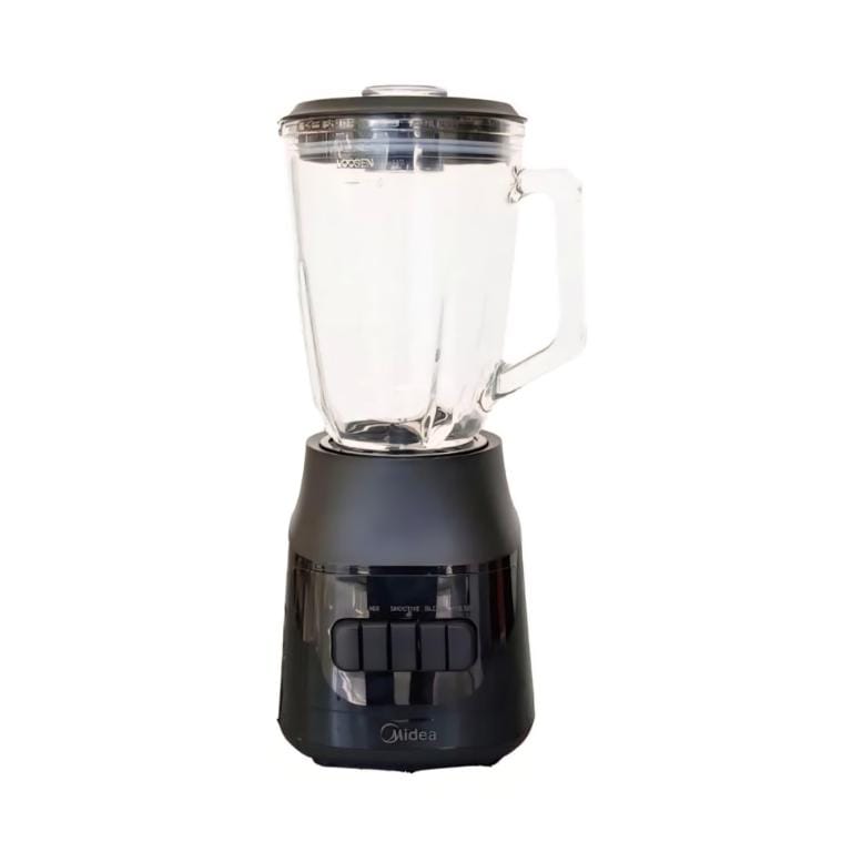 Midea MJ-BL6013W 1.5L Glass Blender – 600W, 3-Speed with Pulse, Stainless Steel Blade, BPA-Free