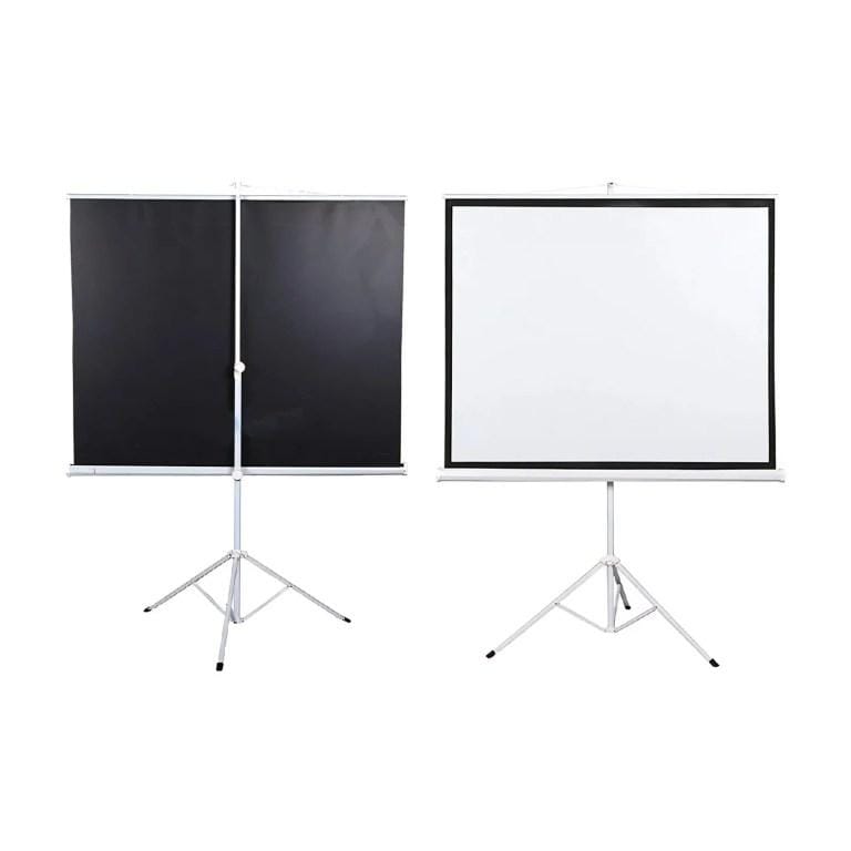 1.8m (71-Inch) HD Projector Screen with Foldable Tripod Stand – Portable 16:9 Display