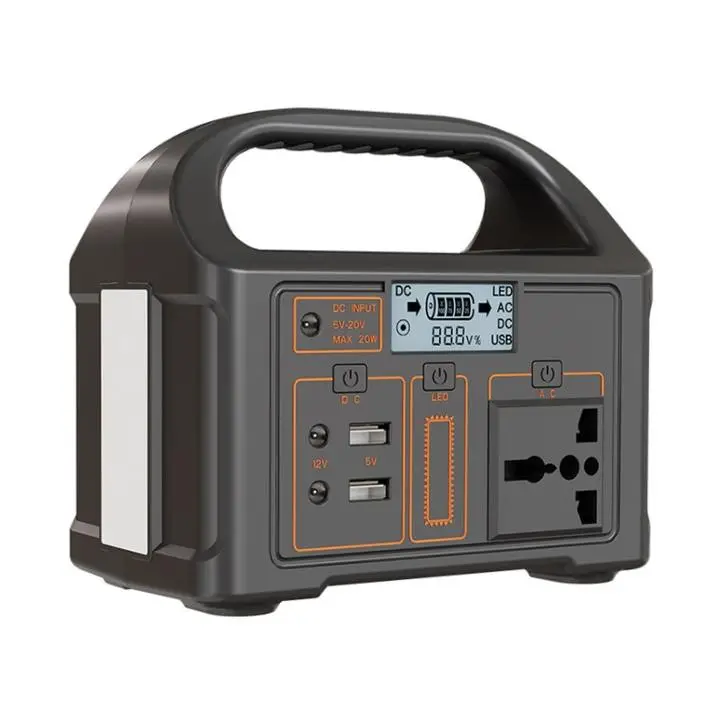6000mAh 100W Portable Power Station with Built-in Lighting – Universal AC Socket, USB & DC Outputs