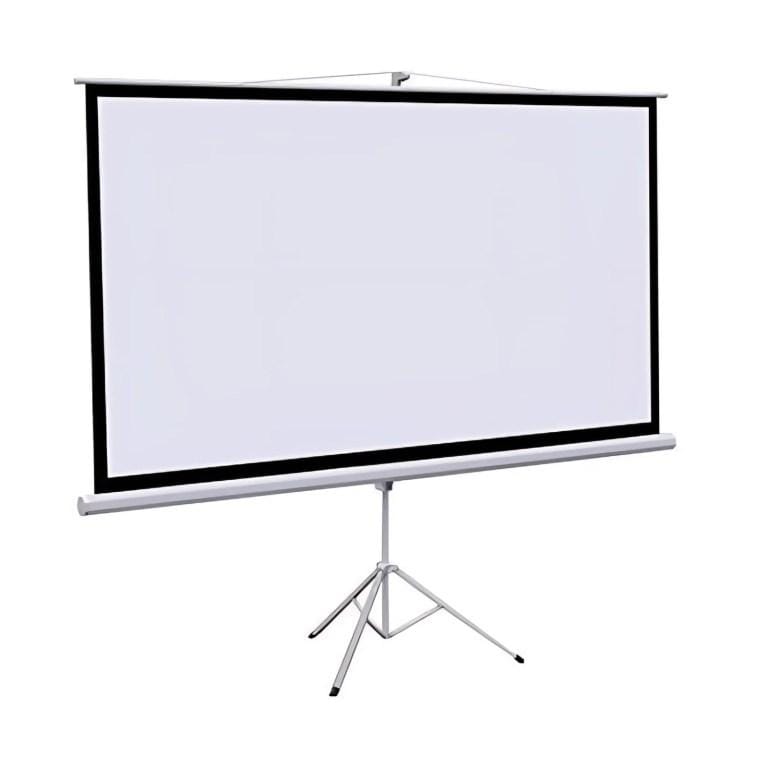 2.4m (96-Inch) HD Projector Screen with Foldable Tripod Stand – Portable, 16:9 Display