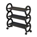 3-Layer Multifunctional Shoe Rack – Space-Saving, Dustproof & Rust-Proof, Black