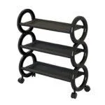 3-Layer Multifunctional Shoe Rack – Space-Saving, Dustproof & Rust-Proof, Black