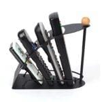 4 Slots Tv Remote Control Organizer Caddy, TV Remote Stand & Holder - Black