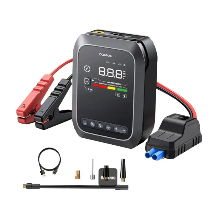 Baseus Primetrip Series Super Energy 4-in-1 Car Jump Starter 1200A with 150 PSI Tire Inflator, 3000mAh