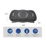 Vibration Plate Exercise Machine with Resistance Bands and Remote Control