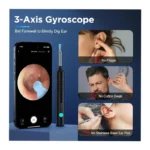 Wireless Ear Wax Removal Tool | 3-in-1 Smart Ear Cleaner, Compatible with iOS & Android