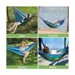 Outdoor Hammock 230 x 150 cm | Travel & Camping Hammock with Tree Straps & Carabiners