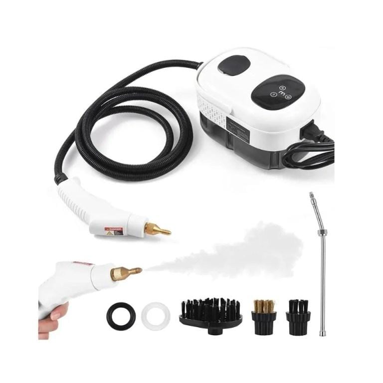 Higher pressure Steam Cleaner 2500W High Pressure Electric Steam Cleaner – 1100ml, 3 Bar Pressure, 6 Adjustable Levels, 3 Brush Heads