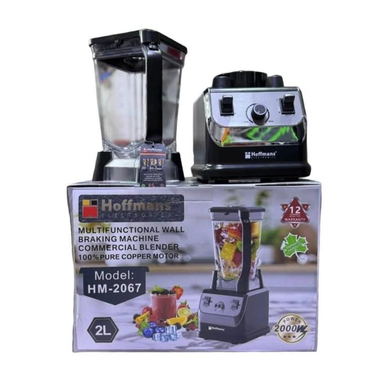 Hoffmans HM-2067 Multifunctional Wall Breaking Commercial Blender – 2L, 2000W