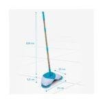 Hurricane Spin Broom – Cordless Lightweight Sweeper with Triple-Brush Technology for Hard Floors