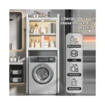 Over Washer and Dryer Washing Machine Storage Rack Shelf – Multi-Functional Bathroom & Laundry Organizer