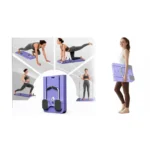 Foldable Pilates Reformer Board with Resistance Bands – Automatic Rebound Ab Roller Trainer