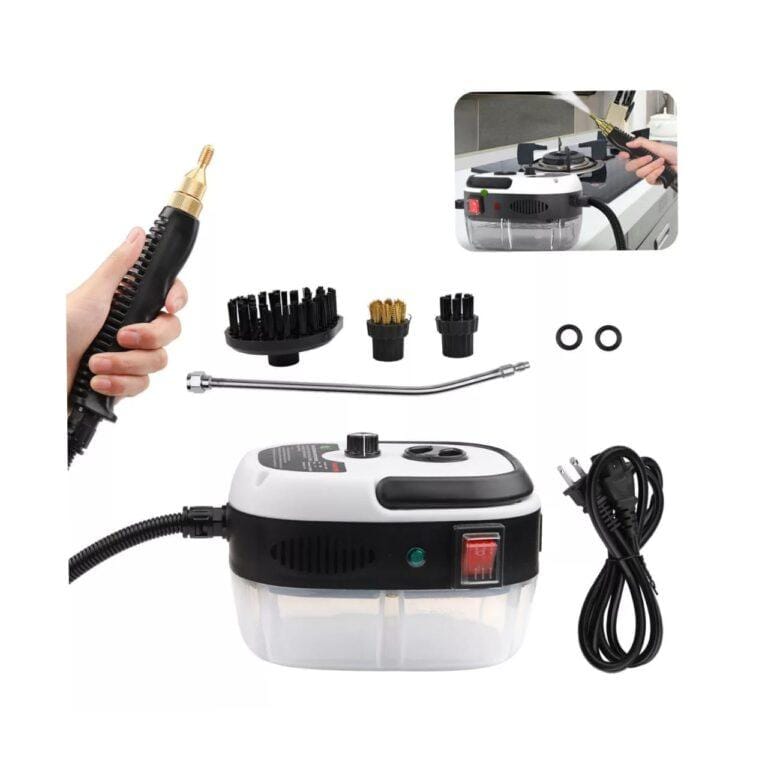 Electric Portable Steam Cleaner – 2500W High Pressure Handheld Steamer with 6 Steam Levels, 15s Heat-Up, 1200ml Tank & 3 Brushes