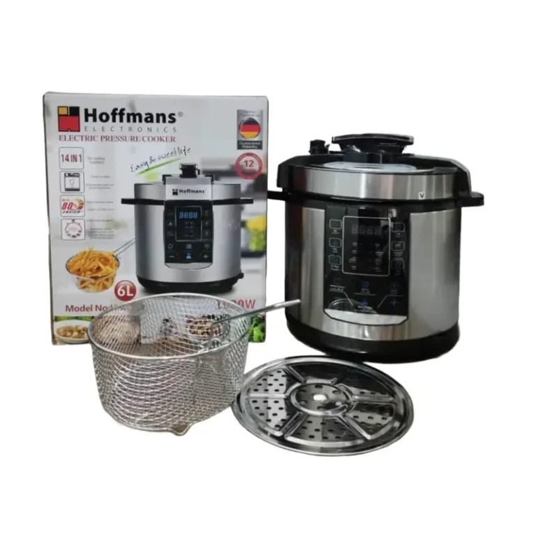 Hoffmans HM-718 6L Electric Pressure Cooker With Steamer 1000W, 14-in-1 Multifunction with Steamer & Frying Basket