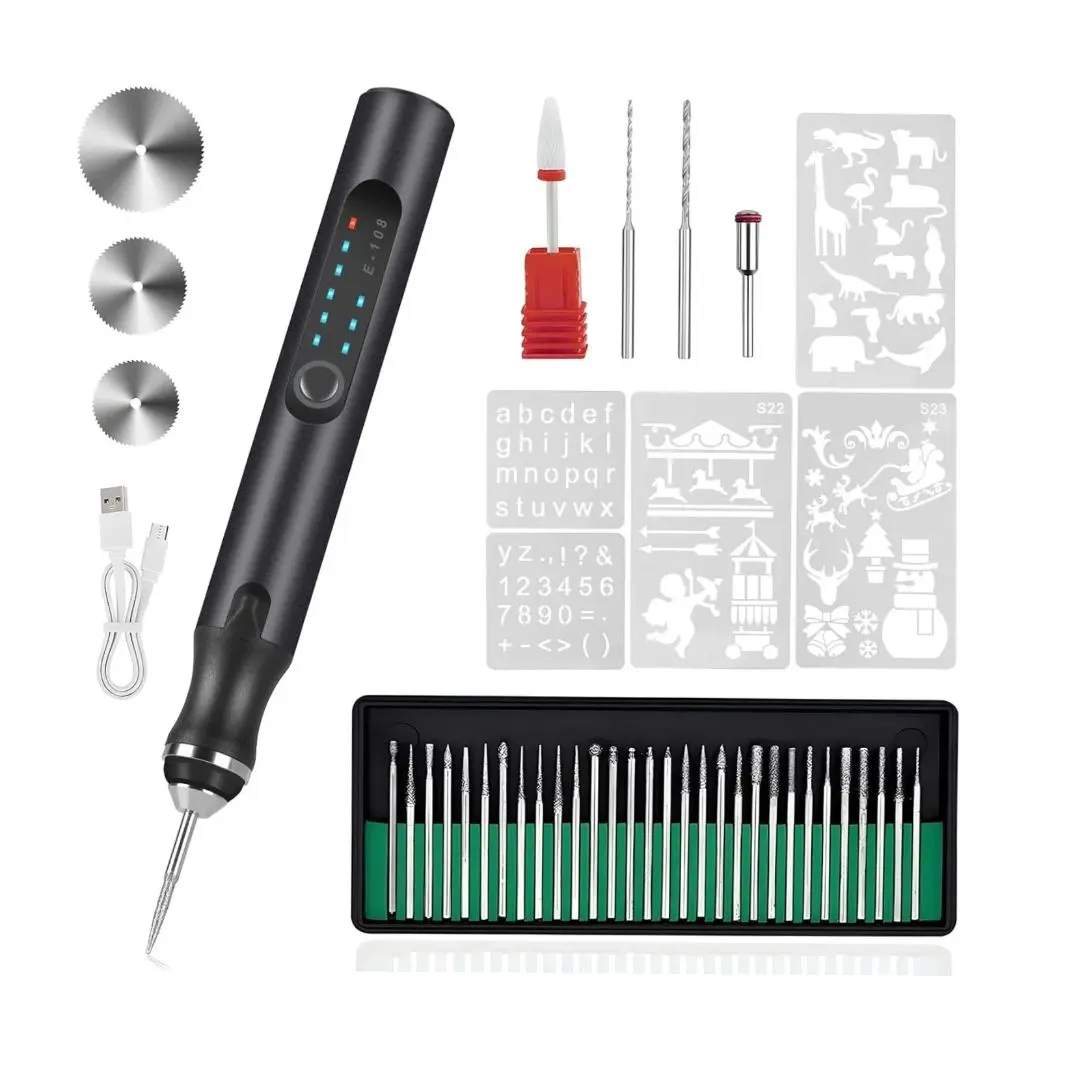 37 bits engravers1 20pcs Bits Rechargeable Polishing Pen Engraving Pen – 20 Bits Cordless Engraving Carving Pen