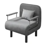 4-in-1 Convertible Sleeper Chair Bed – Adjustable Backrest & Armrests, Indoor & Outdoor Lounger