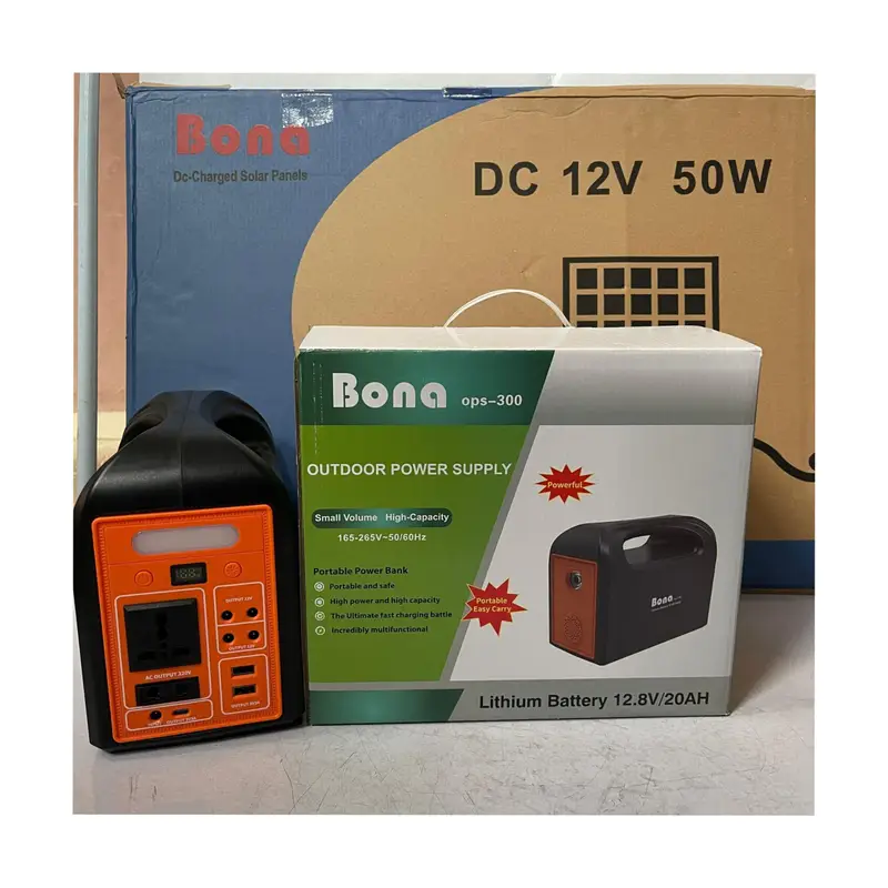 Boma power station 300w Bona 300W Portable Power Station with 50W Solar Panel