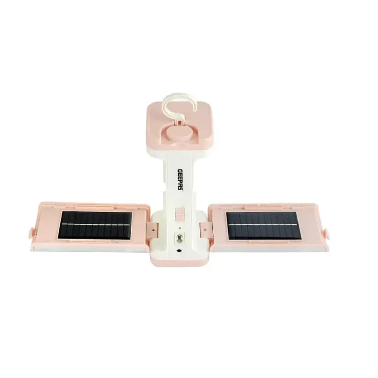 Geepas GSE5543N Rechargeable Solar LED Lantern Lamp– Blue/Beige