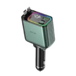 Green Lion Retractable 90W Car Charger with Dual Retractable Cables, PD 65W