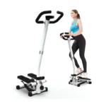 Mini Stepper with Handlebar & LCD Monitor – Compact Hydraulic Fitness Stepper