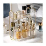 2-Tier Makeup Organizer – Desktop Cosmetic Storage Display Box