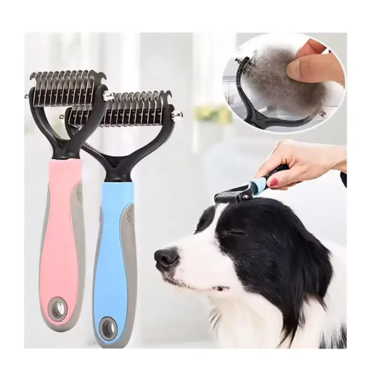 Dual-Sided Pet Comb | Dog Hair Removal Tool