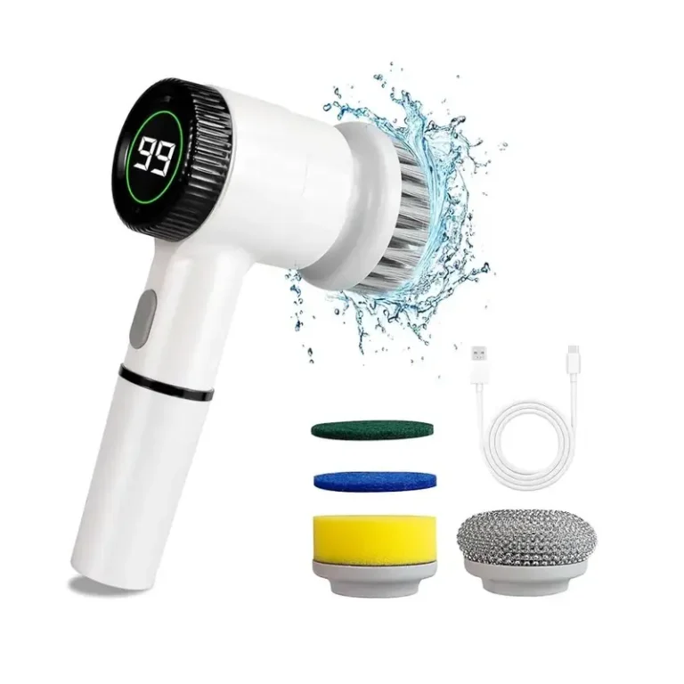 5-in-1 Electric Cleaning Brush – Cordless Rechargeable Spin Scrubber