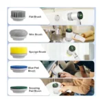 5-in-1 Electric Cleaning Brush – Cordless Rechargeable Spin Scrubber