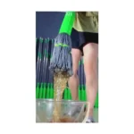 2-in-1 Self-Wringing Microfiber Twist Mop – 360° Rotating Adjustable Handle, Wet & Dry Cleaner