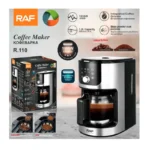 RAF R.110 Coffee Maker with Built-in Grinder – 1050W, 1.2L