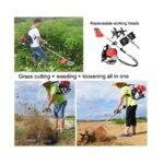 3-in-1 Gasoline Farm Cultivator – Mini Weeding Machine for Soil Loosening, Weeding & Grass Cutting Garden Tiller