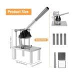 Manual Commercial Irish Potato Chips Cutter French Fry Cutter Vegetable Chopper With 2 Replaceable Blades