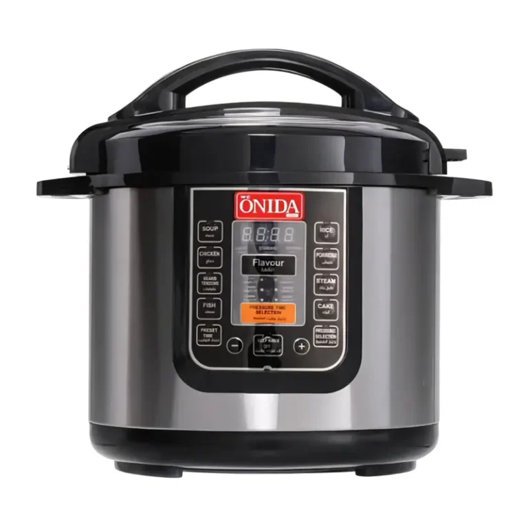 Onida Plus ODPC6 6.5L Electric Pressure Cooker With Steaming Option, 1000W Power, 14 Cooking Functions