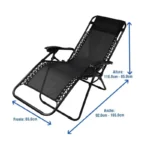 Zero Gravity Recliner Chair – Adjustable Full-Body Lounge Chair with Pillow, Foldable Portable Rest Chair