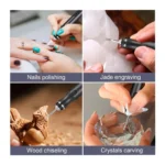 37-in-1 USB Rechargeable Cordless Engraving Pen Kit – 3-Speed DIY Rotary Engraver