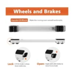 Heavy Duty Washing Machine Stand & Fridge Stand Base – Adjustable Appliance Rollers (Pair)