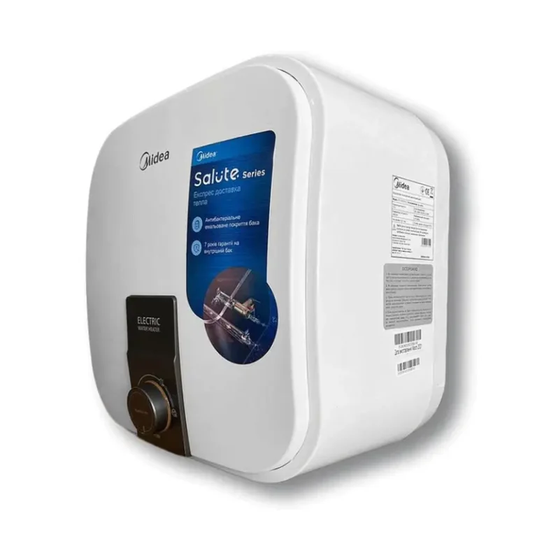 Midea 10L Electric Water Heater – 2000W, Square Design, Kitchen Po Series D10-20VI