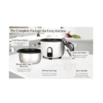 Sonashi 4.2L Rice Cooker – 1600W | Non-Stick Removable Inner Pot | Stainless Steel Lid SRC-342