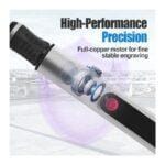 Rechargeable Engraving Pen – Precision Cordless Engraver with 30 Bits, LED Display & USB-C Fast Charging