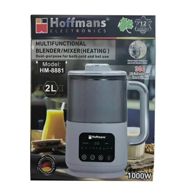 Hoffmans HM-8881 Digital Multifunctional Blender With Heating Function – 2 Litres, 1000W