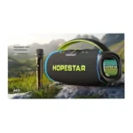 Hopestar A65 300W Rechargeable Portable Bluetooth Speaker With Wireless Mic – Big Bass, 27000mAh, 8hrs, IPX6 Waterproof