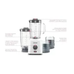Kenwood BLP41.HD Blend-X Fresh Blender – 4 in 1, 650W, 2L Jug, Grinding & Grating Mills, 3 Speeds + Pulse