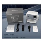 L018AQ 4K Smart LED Projector – Full HD 1080P, Up to 120-Inch, 650 ANSI Lumens, Wi-Fi 6 & Bluetooth 5.2